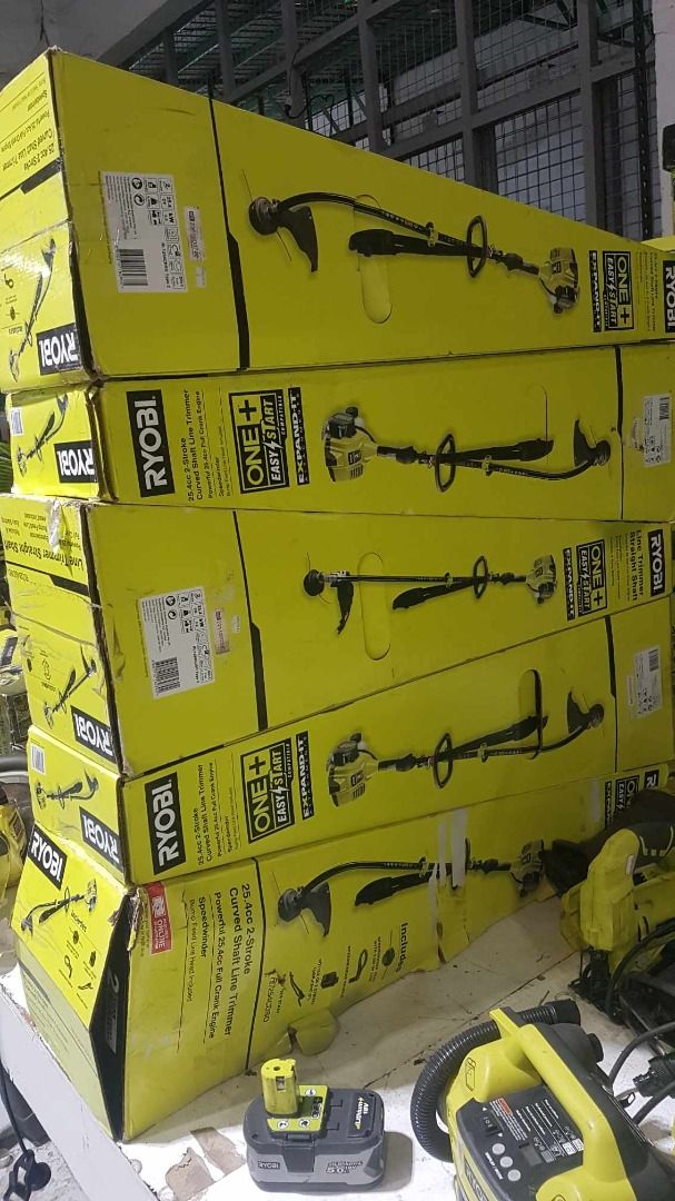 Ryobi 2 Stroke 25.4cc Curved Shaft Grasscutter, Furniture & Home Living ...