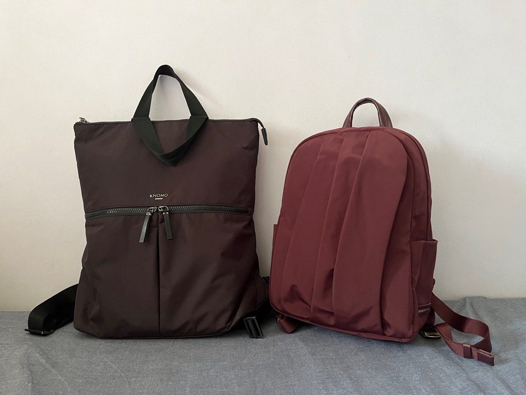 Samsonite Red and Knomo backpacks