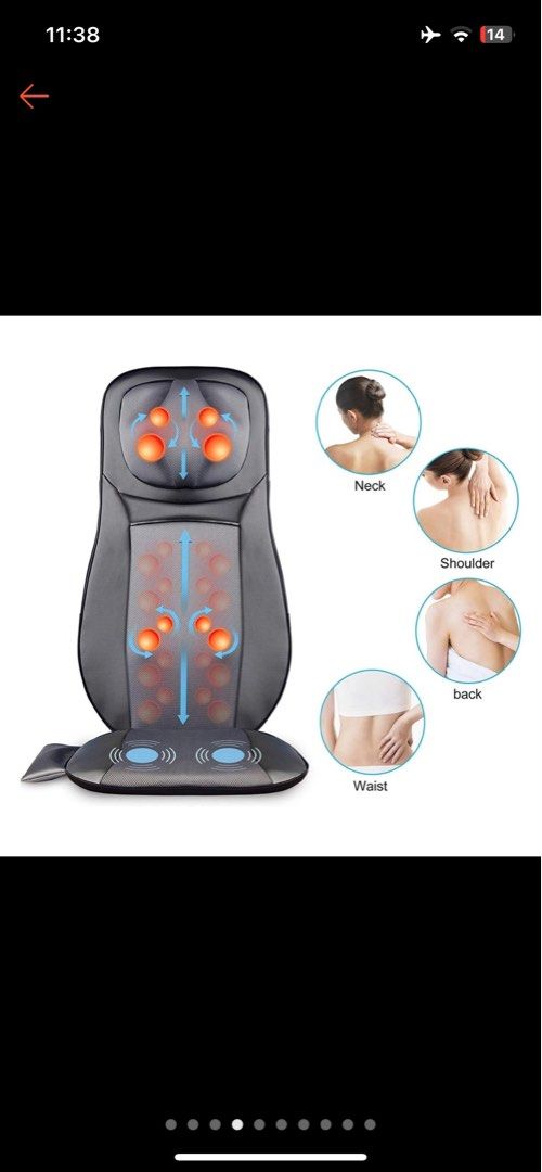 SNAILAX SL233 Neck Back Shiatsu Massager