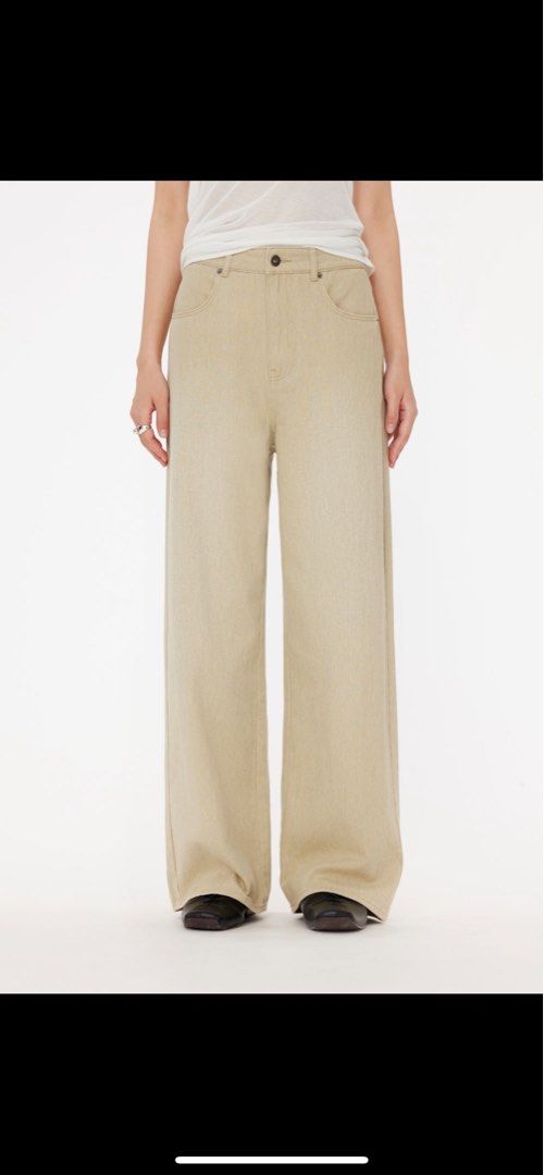 台湾発【STUDIO DOE】Washed twill straight-leg pants 台湾発【STUDIO DOE】Washed twill straight-leg pants (STUDIO