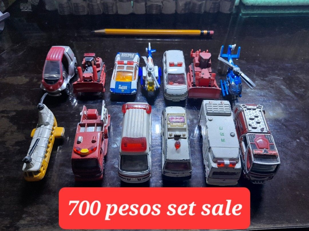 Tomica rescue Set Sale (Category: Vehicle & Diecast Models) located in Caloocan City. Submitted by rpn90 (Listing ID 1315234291, Image 2). Description: for sale tomica rescue vehicle set sale pickup navotas city meetups monumento caloocan shipping via LBC COP or lalamove Pay Service. pm for details.