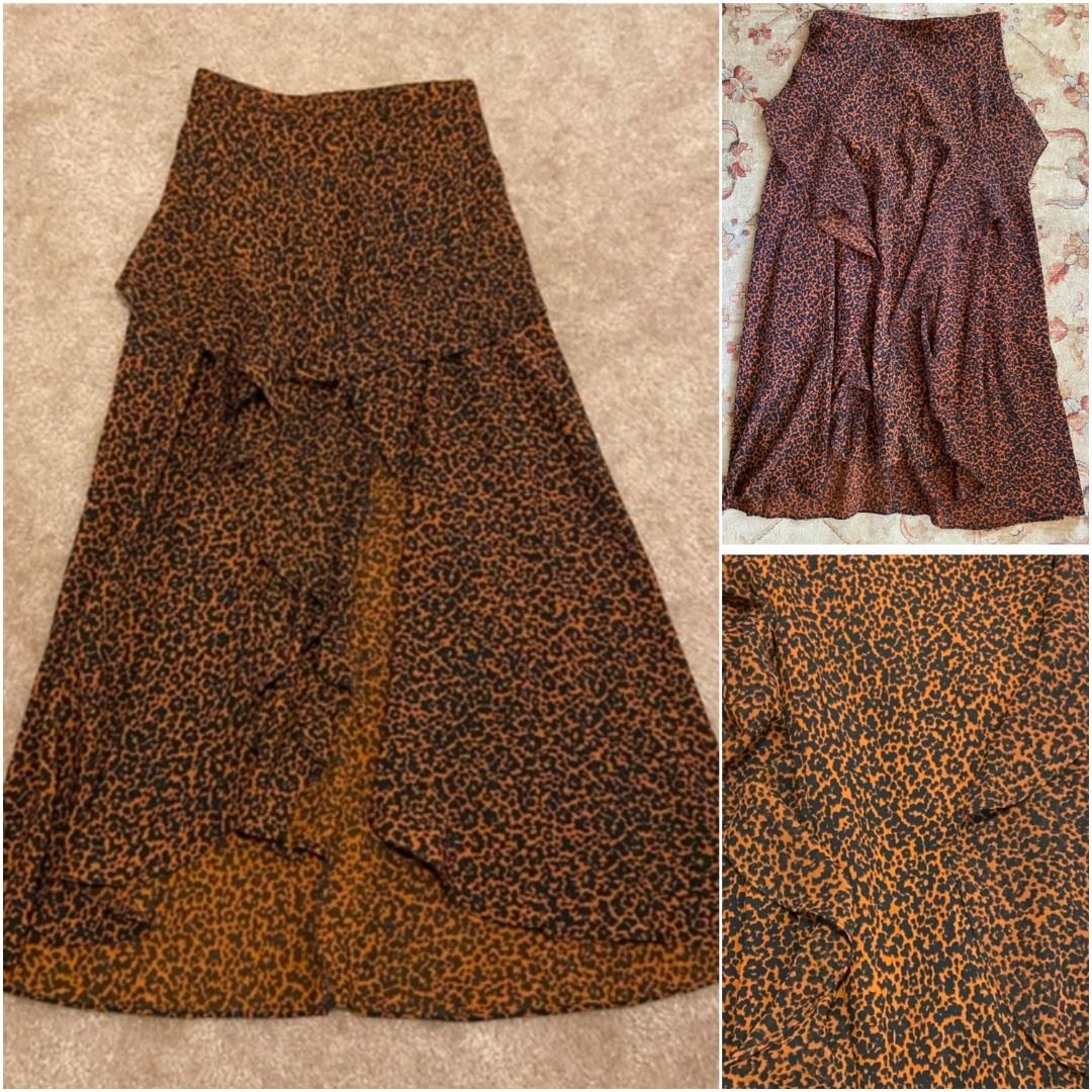 Leopard midi skirt topshop online
