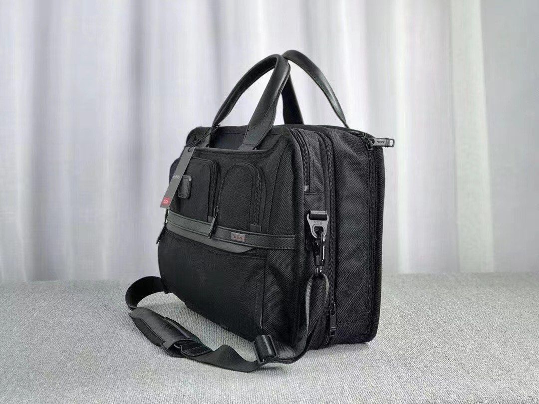 Tumi Alpha 3 Expandable Oraganizer Laptop Brief (Category: Briefcases) located in Manila. Submitted by bagmaniaph (Listing ID 1315132673, Image 2). Description: Embossed leather top carry handles Detachable adjustable padded shoulder strap Detachable luggage tag Zip closure, zip expansion Three front zip pockets, key leash Front slit pocket with concealed magnetic snap closure Back zip pocket with add-a-bag sleeve, back slit pocket Removable padd