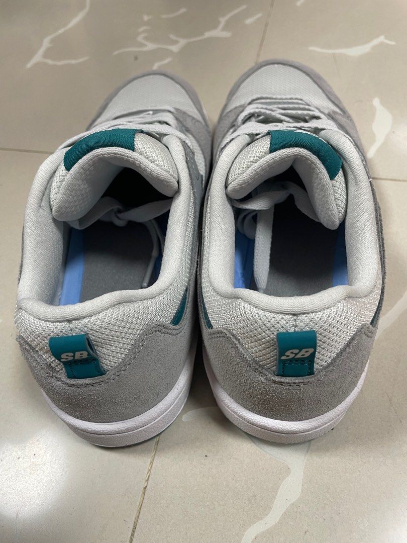 nike sb alleyoop gray & teal shoes