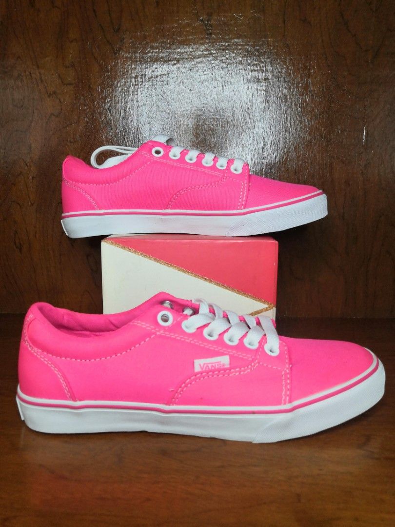 Hot pink vans kids clearance