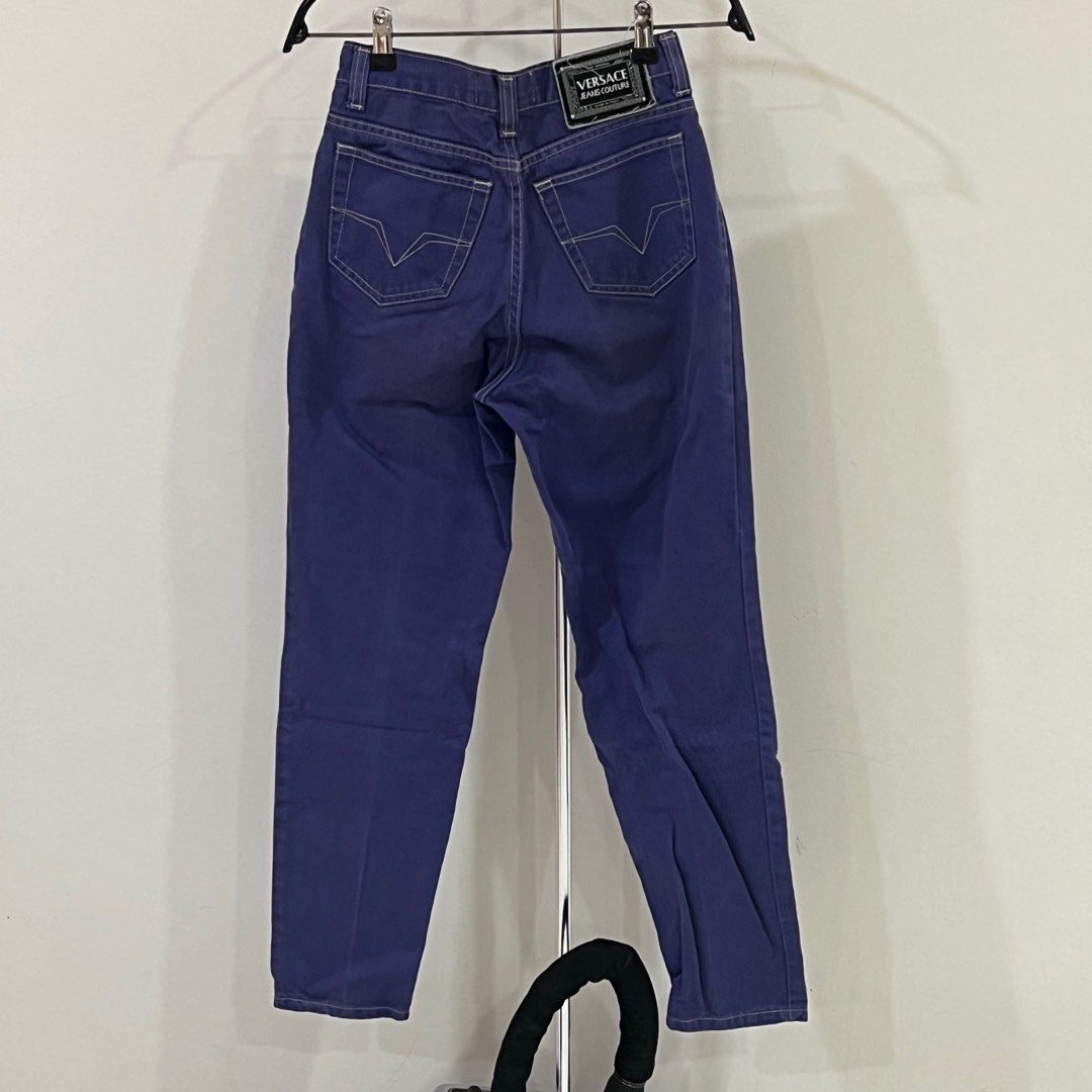 Versace Jeans Couture Women’s Purple Reguler Waist Jeans