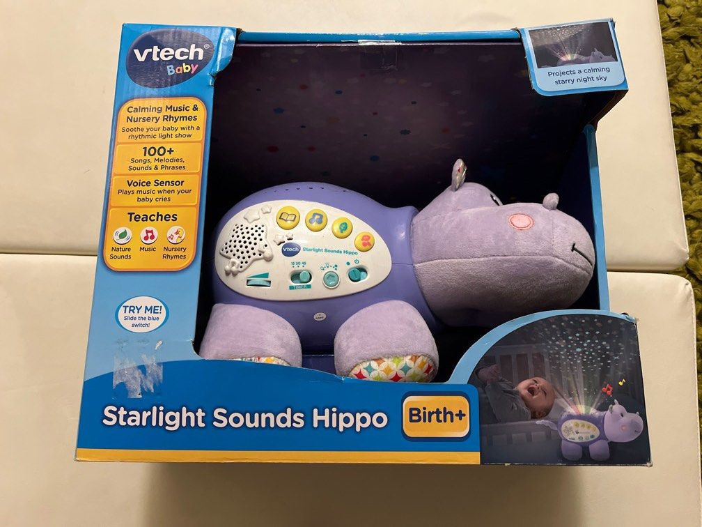 Vtech Baby Starlight Sound Hippo, Babies Kids, Infant Playtime