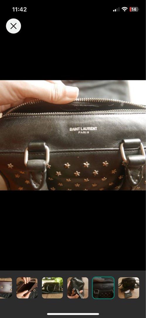 YSL mini duffle bag (Category: Luxury Bags & Wallets) located in Cavite. Submitted by liaamags.1 (Listing ID 1315150399, Image 3). Description: Black sold .