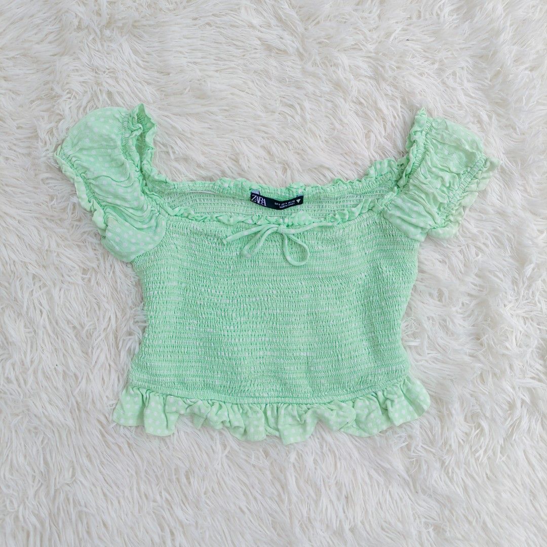 Zara smock top cheap