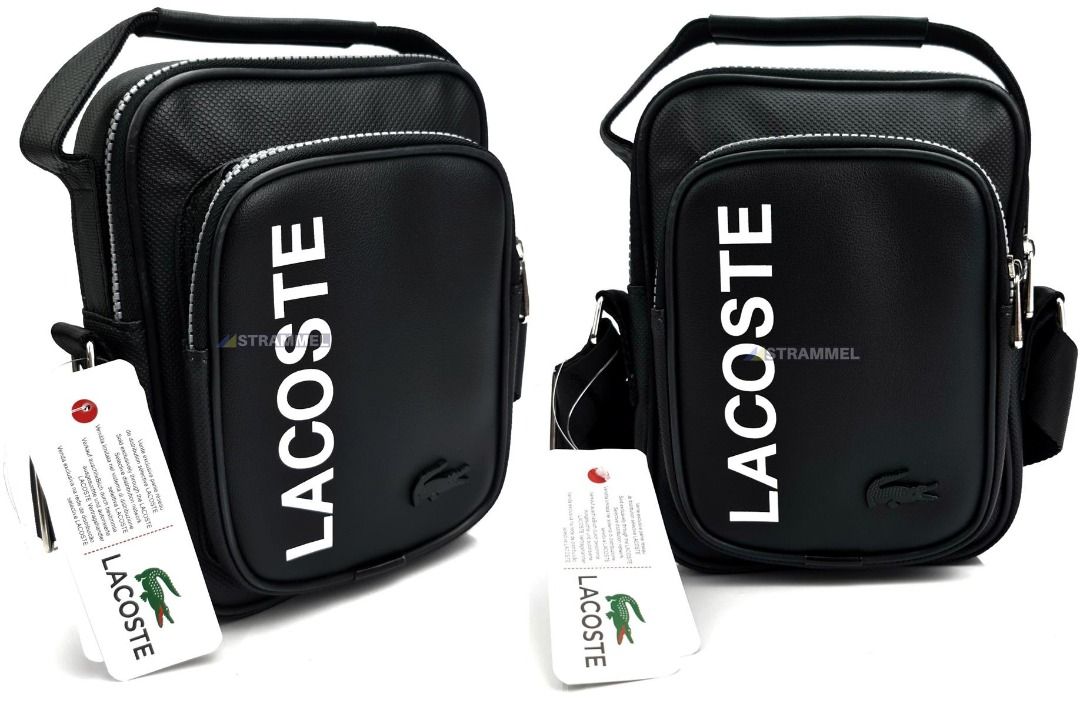 Lacoste black sling bag outlet