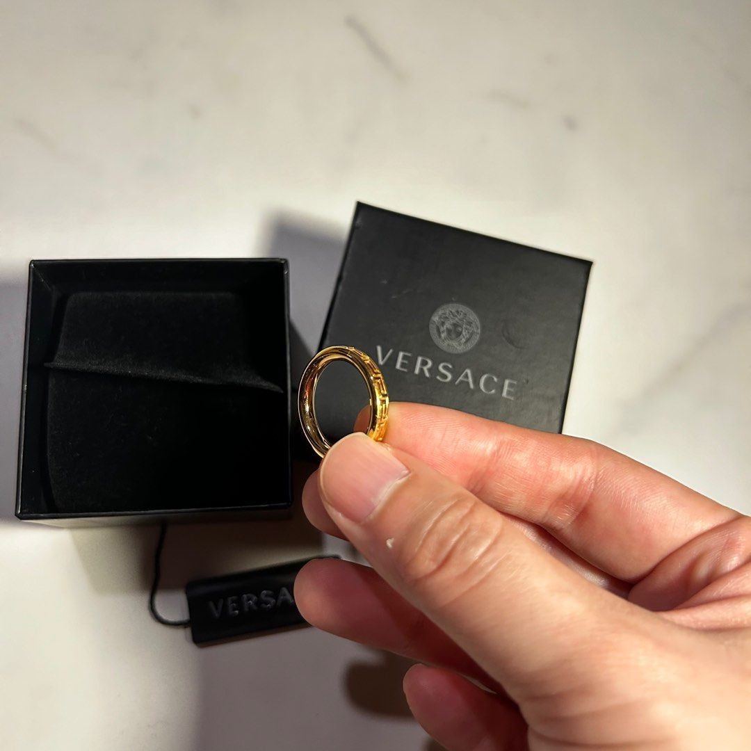 Versace 14k gold ring discount