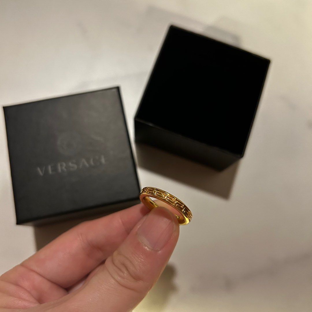 Versace greek ring sales