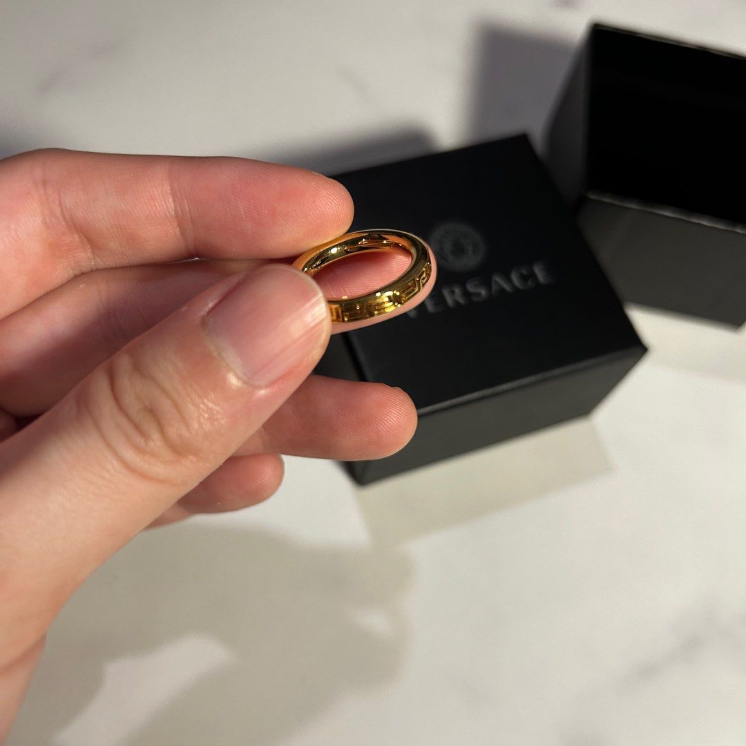 Versace 14k gold ring new arrivals