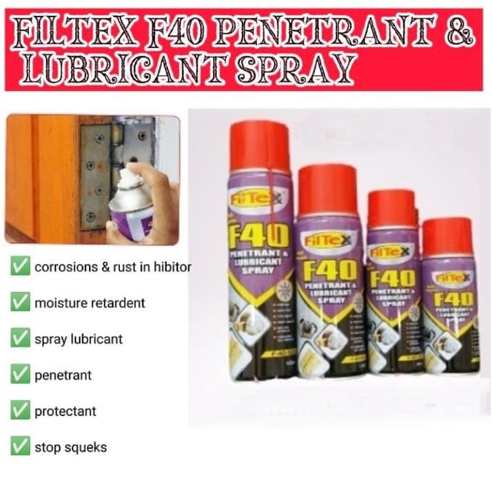 120ML-500ML FILTREX F40 PENETRANT AND LUBRICANT / SPRAY ANTI KARAT ...