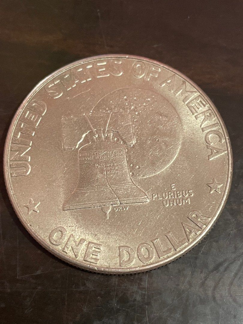 1美元紀念銀幣～美國艾森豪總統1776～1976, 興趣及遊戲, 收藏品及紀念品, 錢幣- Carousell