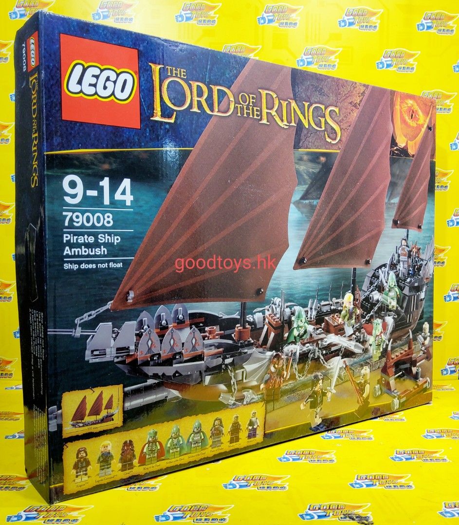 內全新LEGO 79008 THE LORD OF THE RINGS PIRATE SHIP AMBUSH, 興趣及