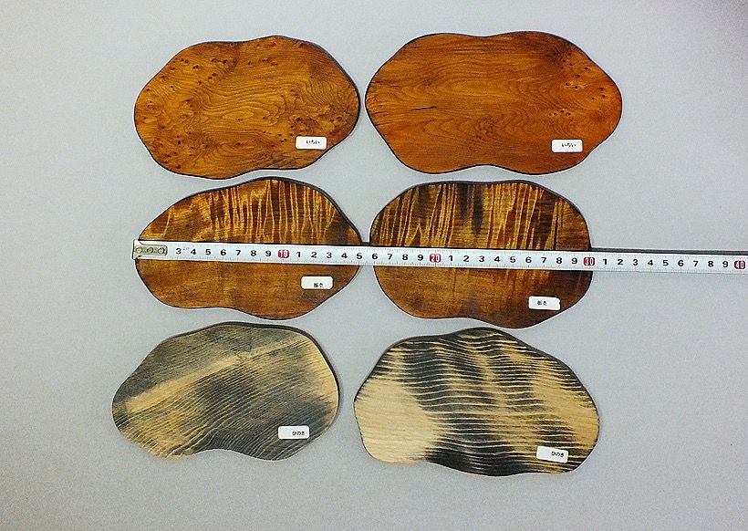 【新発売】今週の市販 Japanese 盆栽台 敷板 飾台 【飛騨杢工房】自然木花台 Wood Antique Board Display Plate Craft 工芸品