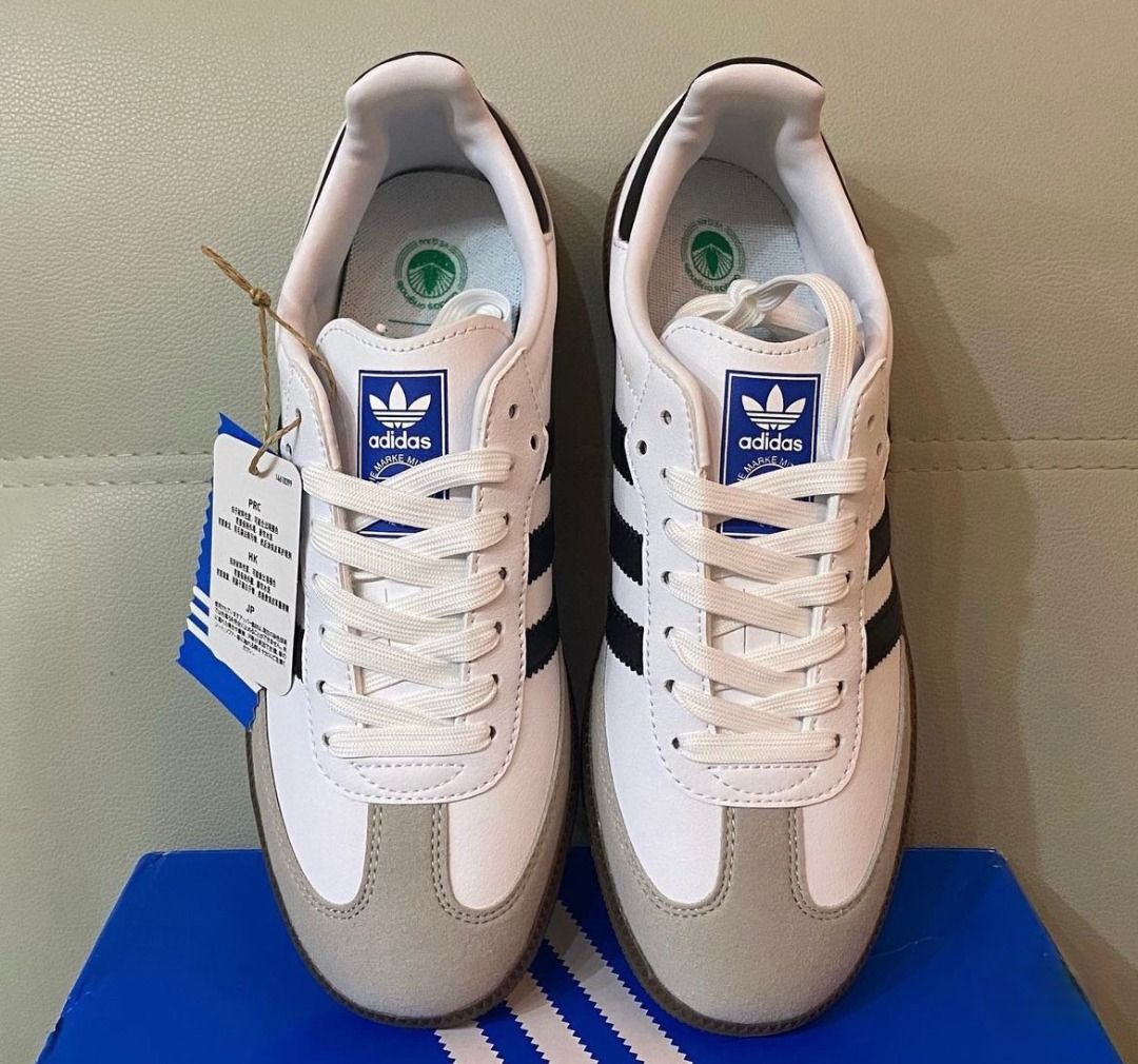 adidas gazelle silver green womens Adidas Samba ADV Shoes - FTWR White / Core Black / Gum5