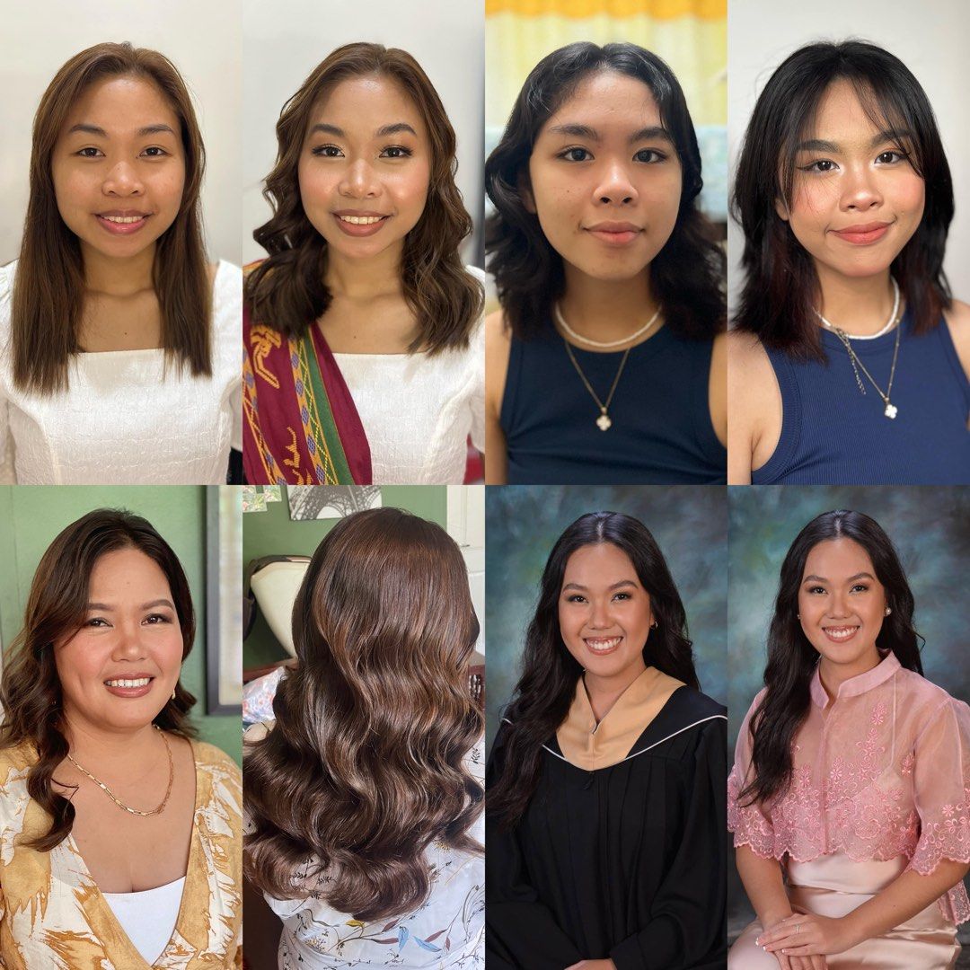 Affordable Hair and Makeup (Category: Face Care) located in Cavite. Submitted by greenteafix (Listing ID 1311999485, Image 1). Description: Posting my sample works of hair and makeup services✨ 🤍Affordable price, high quality service 🤍Perfect for various occassions (graduation, wedding, birthday, etc.) 🤍Taguig and Cavite based 💌DM for more infos/ inquiries #HMUA.