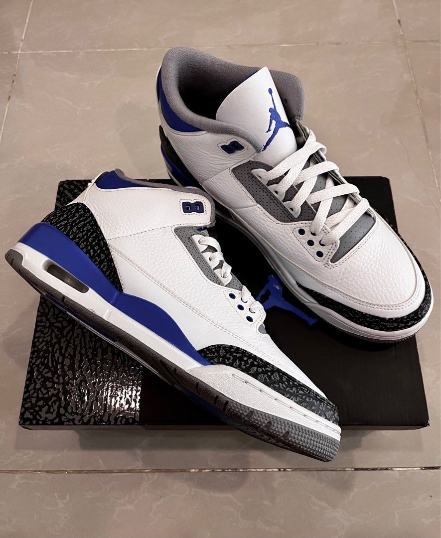 AJ3 Retro Racer Blue Men s Fashion Footwear Sneakers on Carousell
