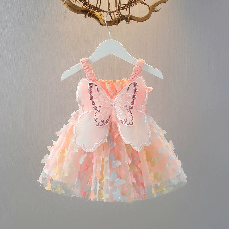 Baby Girl Butterfly Dress 66cm Babies Kids Babies Kids Fashion on Carousell