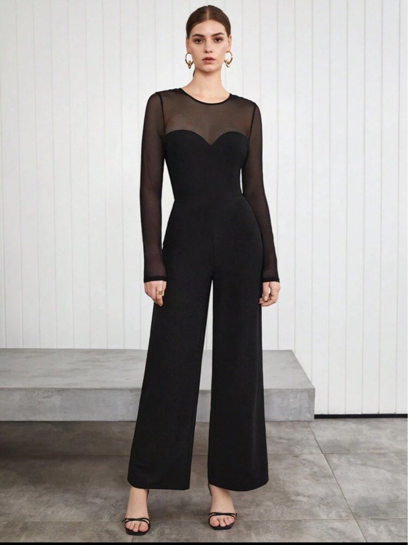 Mesh top jumpsuit store