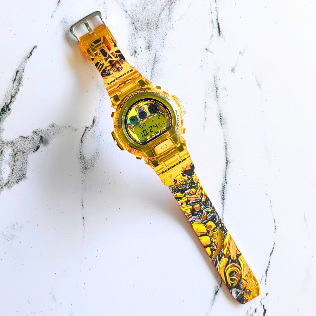 Bumblebee Custom Design for DW-6900 G Shock Watch Custom G Shock