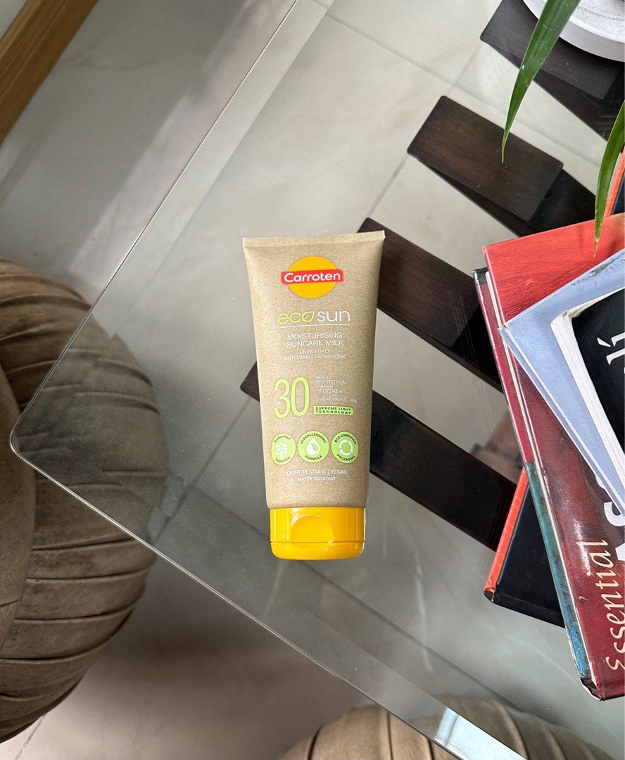 Carroten EcoSun Sunscreen (Category: Body Care) located in Makati City. Submitted by _visage (Listing ID 1311961173, Image 1). Description: Enjoy your lakads under the sun worry-free! ☀️ Condition: Used once Rfs: Decluttering If you buy 3 items, you get a freebie 🫶🏻 .