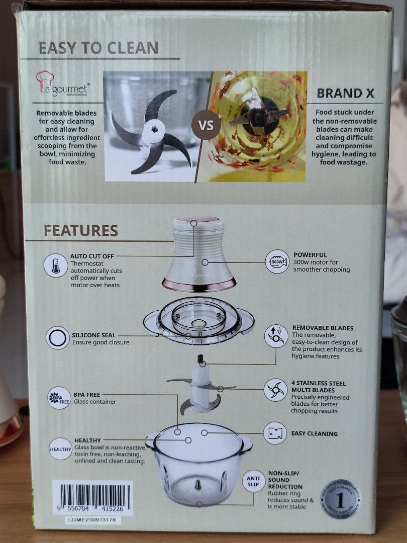 Chopper and onion peel skin la gourmet, TV & Home Appliances, Kitchen