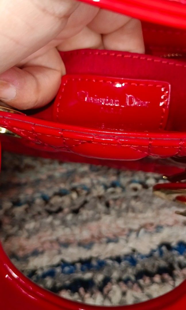 Christian Dior Handbag (Category: Luxury Bags & Wallets) located in Legazpi City. Submitted by georgepineda791 (Listing ID 1311912093, Image 2). Description: Elegant Dior Patent Leather Handbag. Gold hardware and a code inside the pocket. Appears brand new despite being a selected ukay piece..