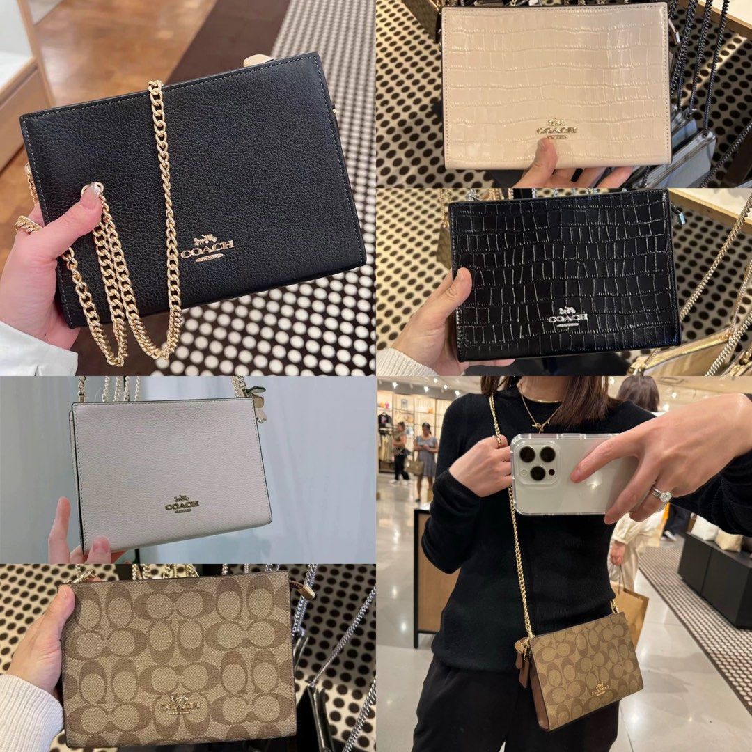 Coach sling chain bag sales