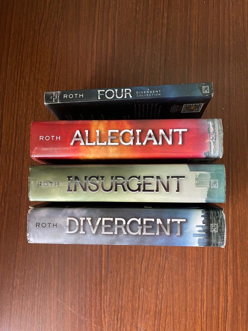 Complete Divergent Series by Veronica Roth (Category: Storybooks) located in Makati City. Submitted by simonedebeauvoir (Listing ID 1311992438, Image 2). Description: The trilogy are hardbacks The 4th book is paperback Preloved book series Sold as a set only Originally bought for around 2500k Can send more photos Message for meetup availability either in El Nido or Salcedo Makati.