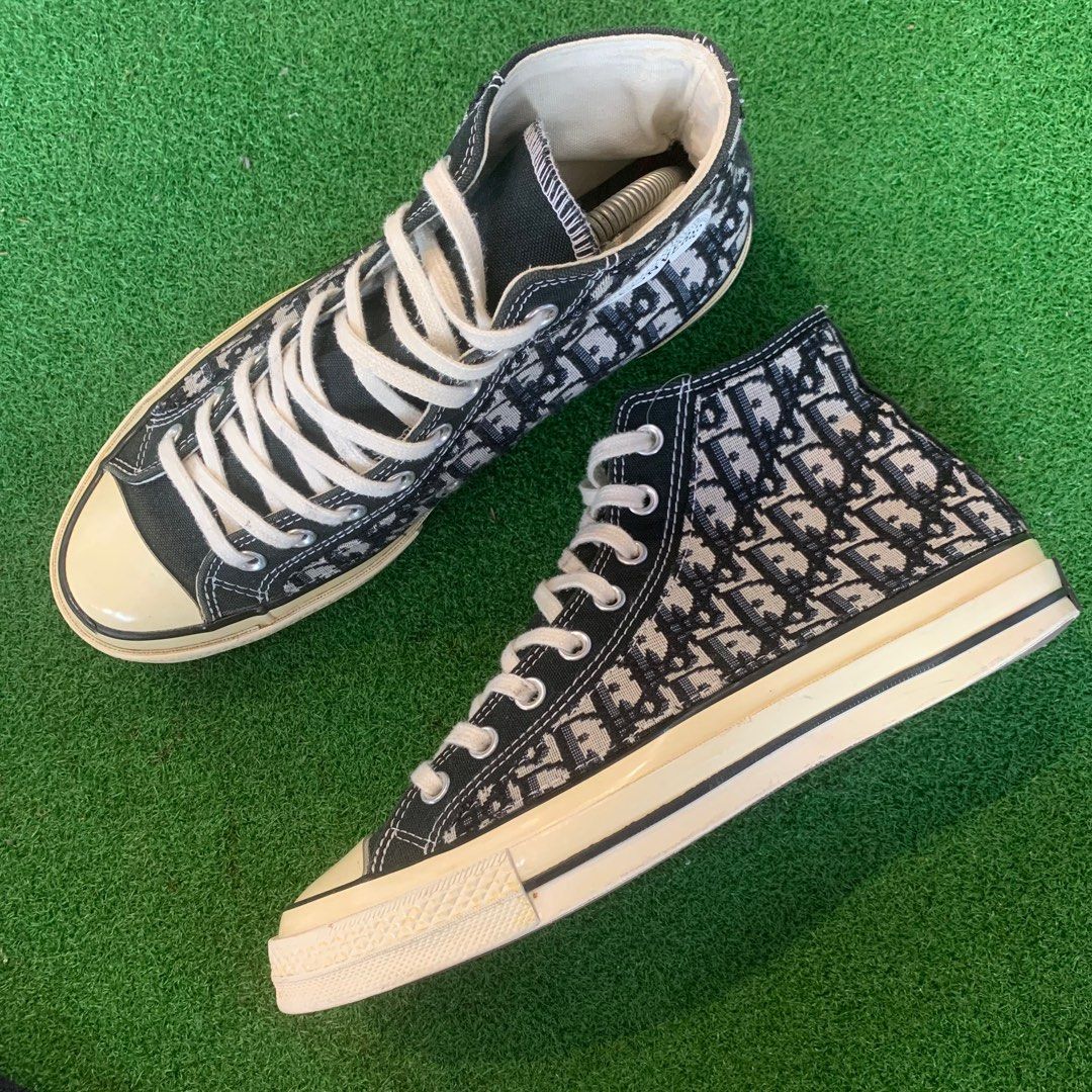 Converse Dior 8.5uk Men s Fashion Footwear Sneakers on Carousell