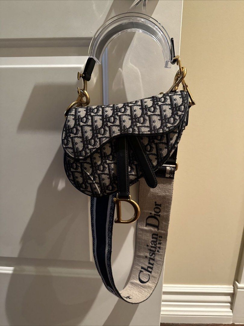 Dior oblique saddle bag strap cheap