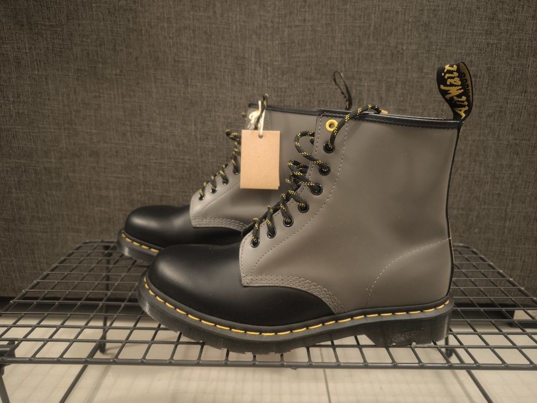 Dr Martens 1460 Black Charcoal Black Smooth Leather Boots UK9 US10 EU43 Brand New in Box Unworn Men s Fashion Footwear Boots on Carousell