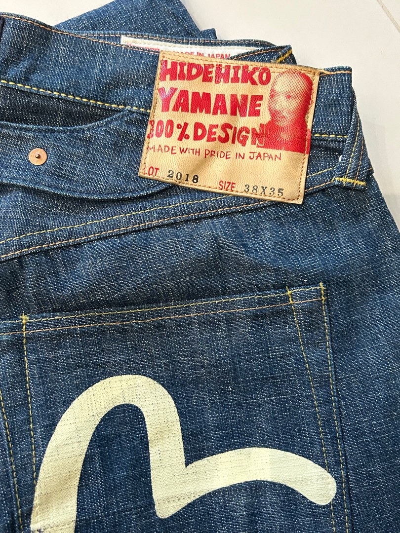EVISU 2018 初期　YAMANE 緑耳　新品未使用 激レア】EVISU エヴィス Lot.2018 YAMANE 緑耳 W32 - メルカリ