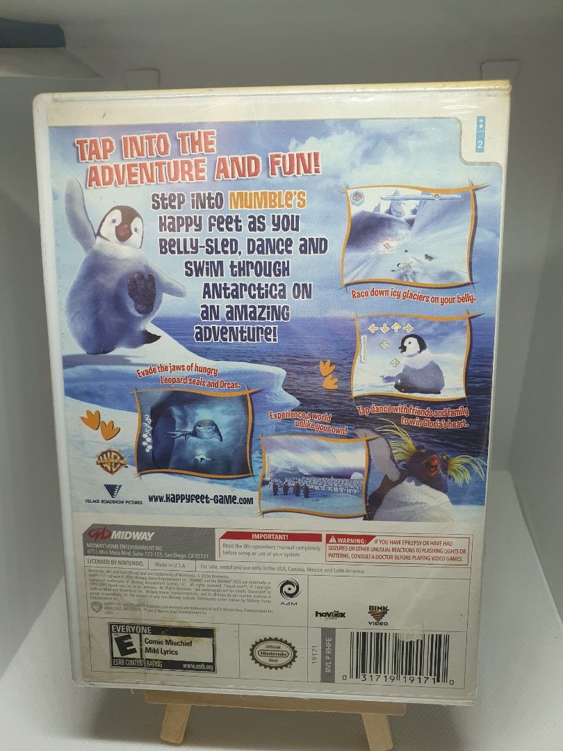 Happy Feet (Nintendo Wii) (Category: Nintendo) located in Quezon City. Submitted by itemsforadoption (Listing ID 1311943881, Image 2). Description: Rfs: Its 2024! Happy New Year! Hoping you have a good year ahead of you! If you have questions feel free to send a message. Though I'll most likely be able to reply from 10am to 8pm. Please be patient and understanding. Decluttering games and items that I've picked up or for friends and family. Price: