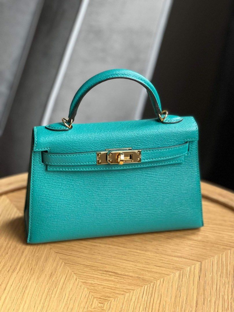 Hermes Kelly 20 Vert Verone Chevre GHW 24070201 Luxury Bags Wallets on Carousell