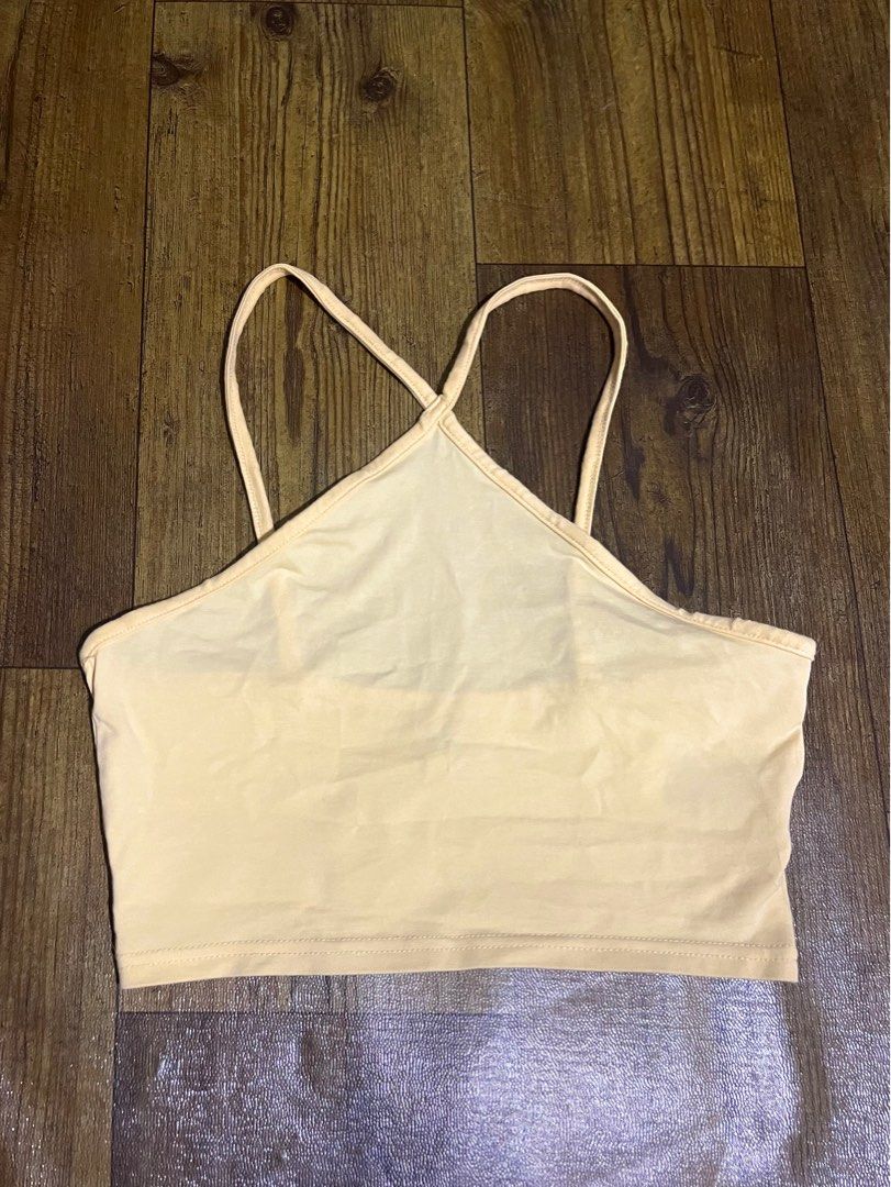 H&m yellow crop top clearance
