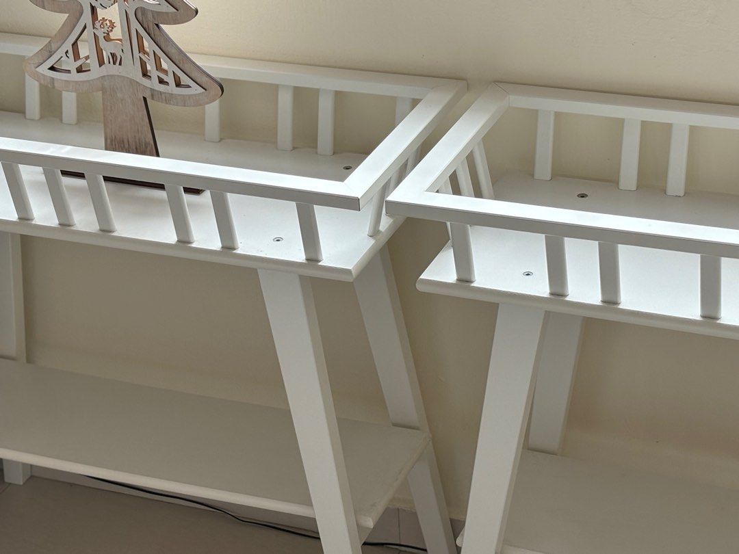 Ikea LANTLIV plant stand holder Display cabinet rack Shelf Modern White, Furniture & Home Living, Furniture, Shelves, Cabinets & Racks (Ready-Made) on Carousell