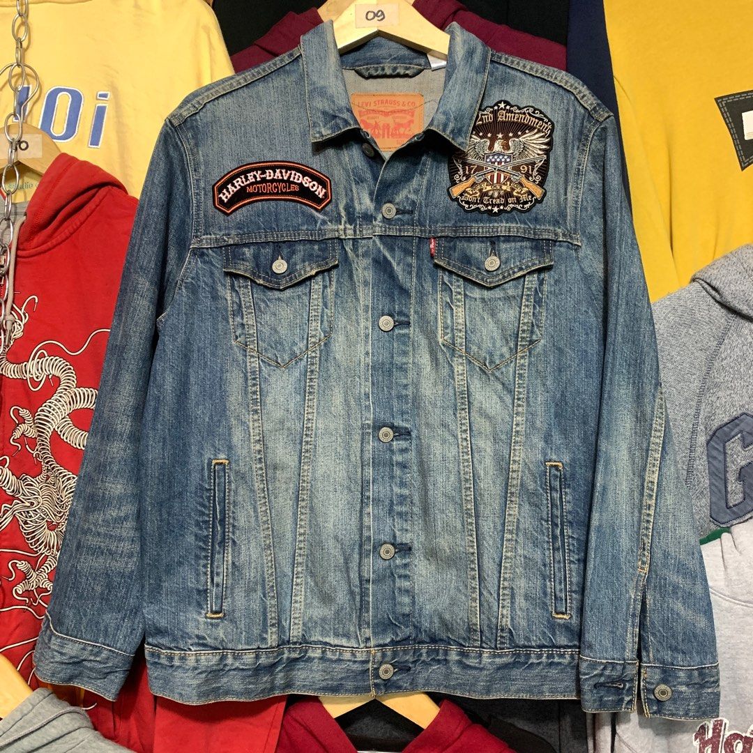 Jaket denim levis new arrivals