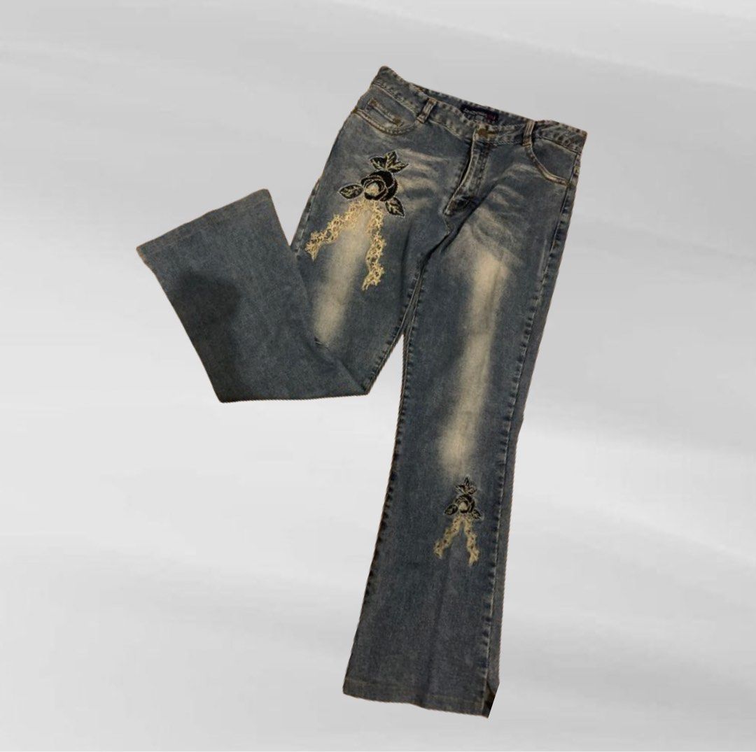 パンツ Archive denim flare pants Y2K grunge 00s Archive denim flare pants Y2K grunge - メルカリ