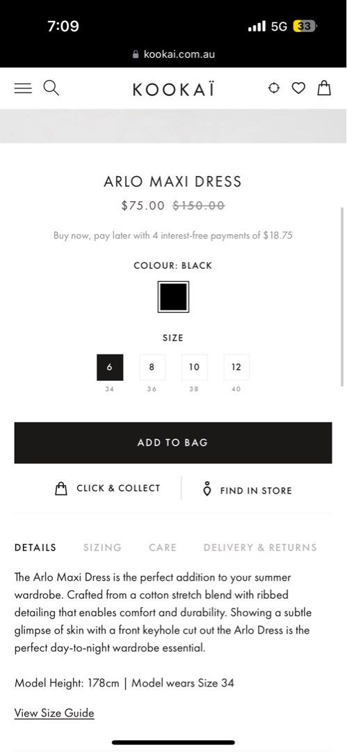 Kookai arlo tie dress top