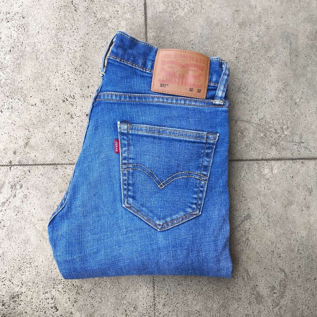 Levis 511 Slim-Skinny Fit Size 30 Fit 28-30 Second, Fesyen Pria