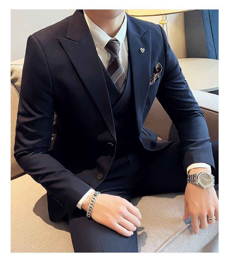 Men suit Double Breasted suit . Dark Green Suit . Navy blue suit . BROWN  GREY black beige white