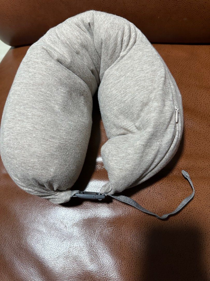 muji travel neck pillow with buckle Everything Else on Carousell