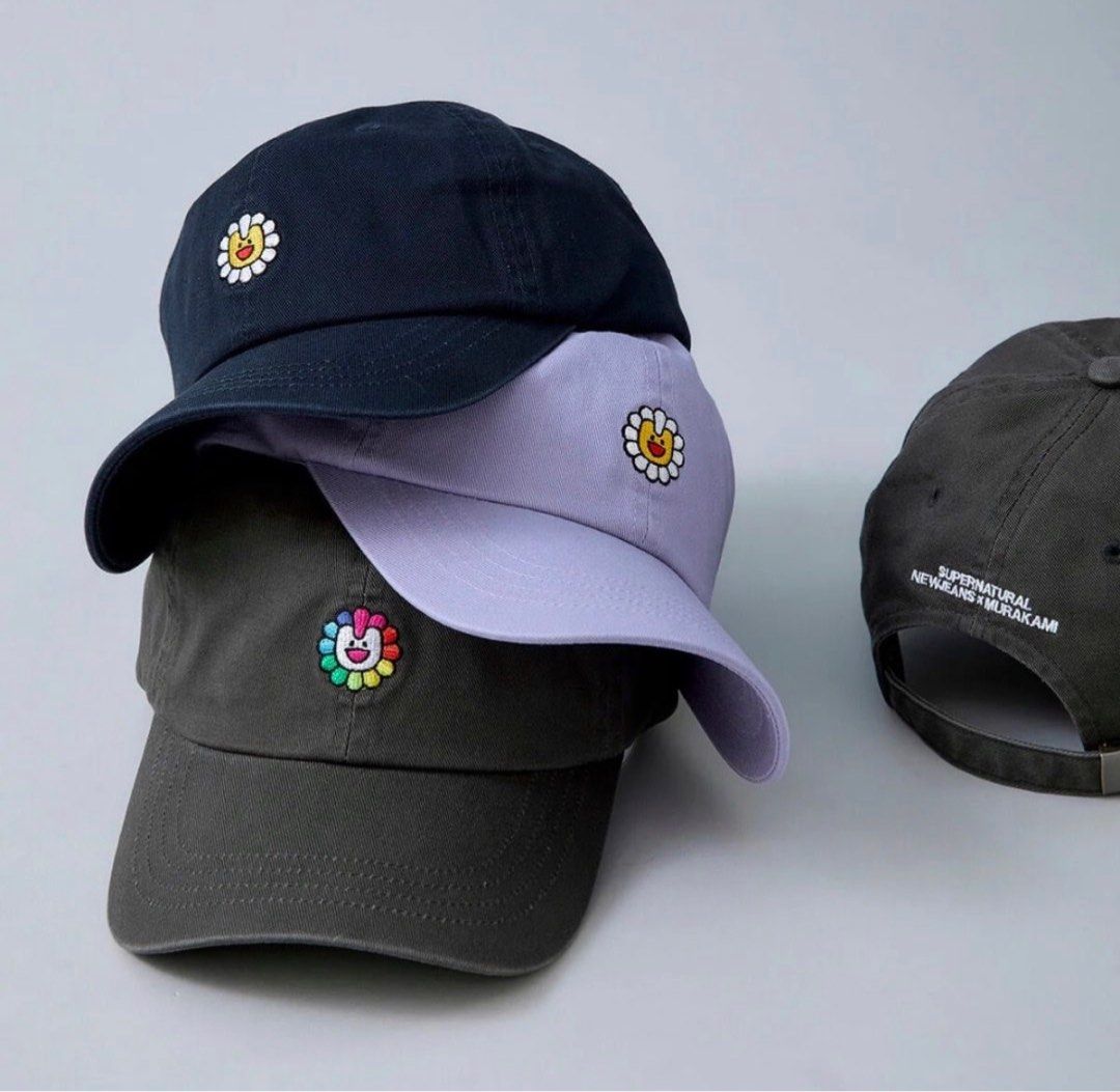 NewJeans 快閃 4.0 刺繡棒球帽 new jeans Murakami baseball cap 村上隆花花 日本 藤原浩村上隆