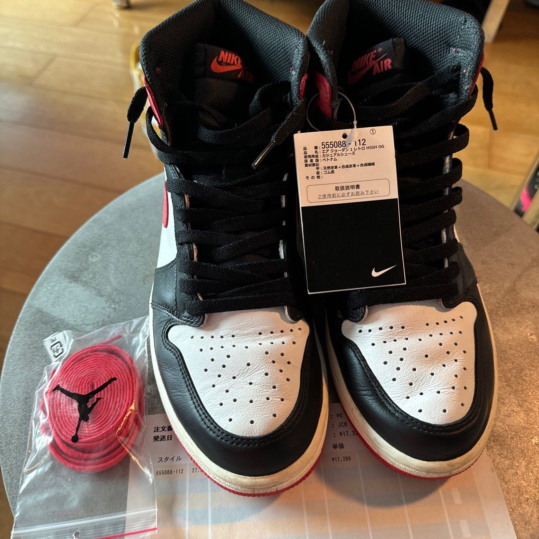 新品】NIKE AIR JORDAN 1 MID シカゴ ブラックトゥ 27㎝ Nike｜名作2カラー