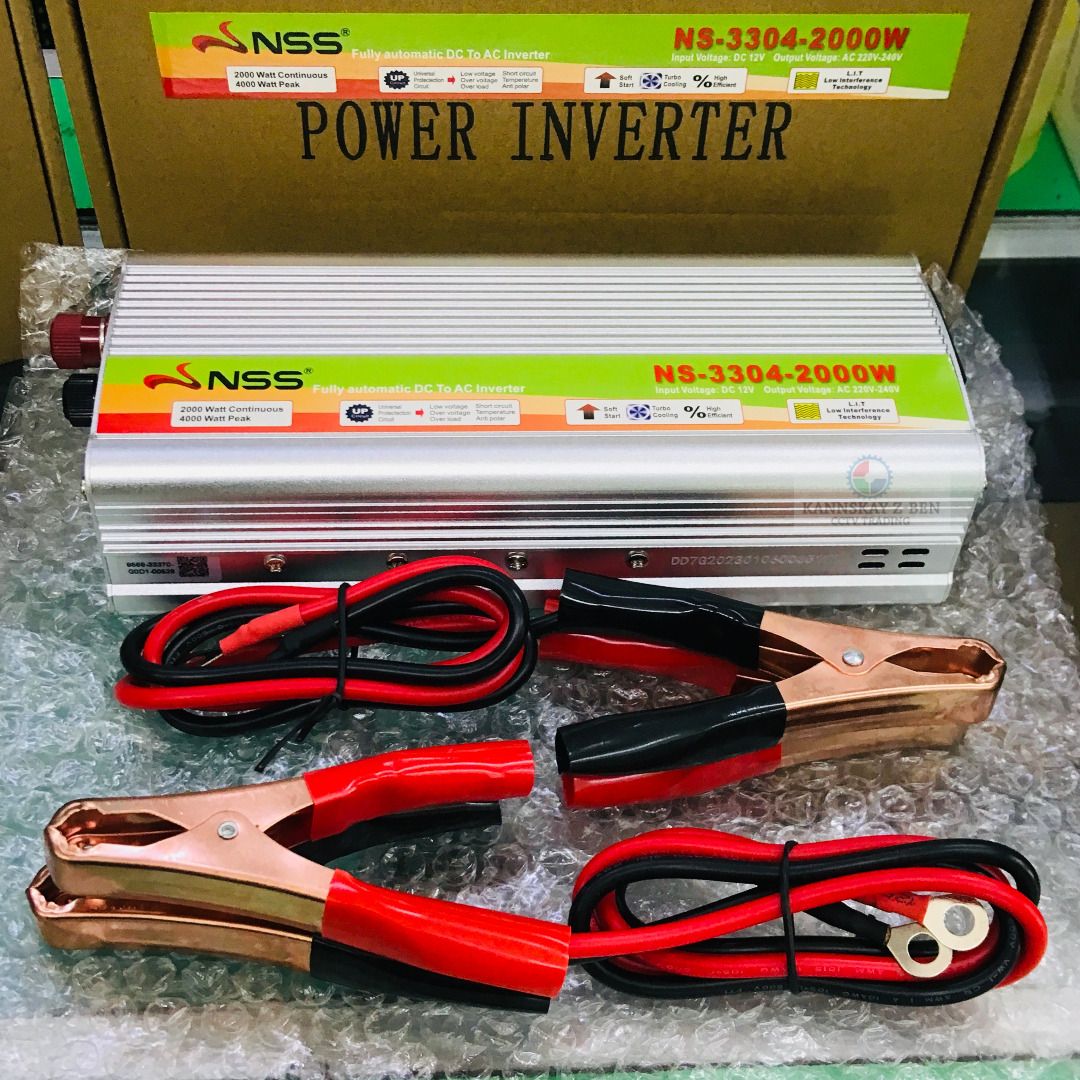Nss Power Inverter 500W | 1000W | 2000W 12V Dc In - 220v Ac Out Fully ...