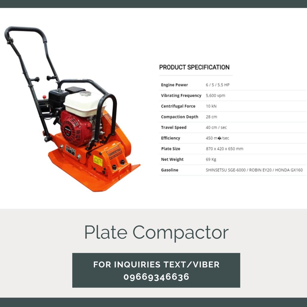 Plate Compactor, Commercial & Industrial, Construction Tools ...